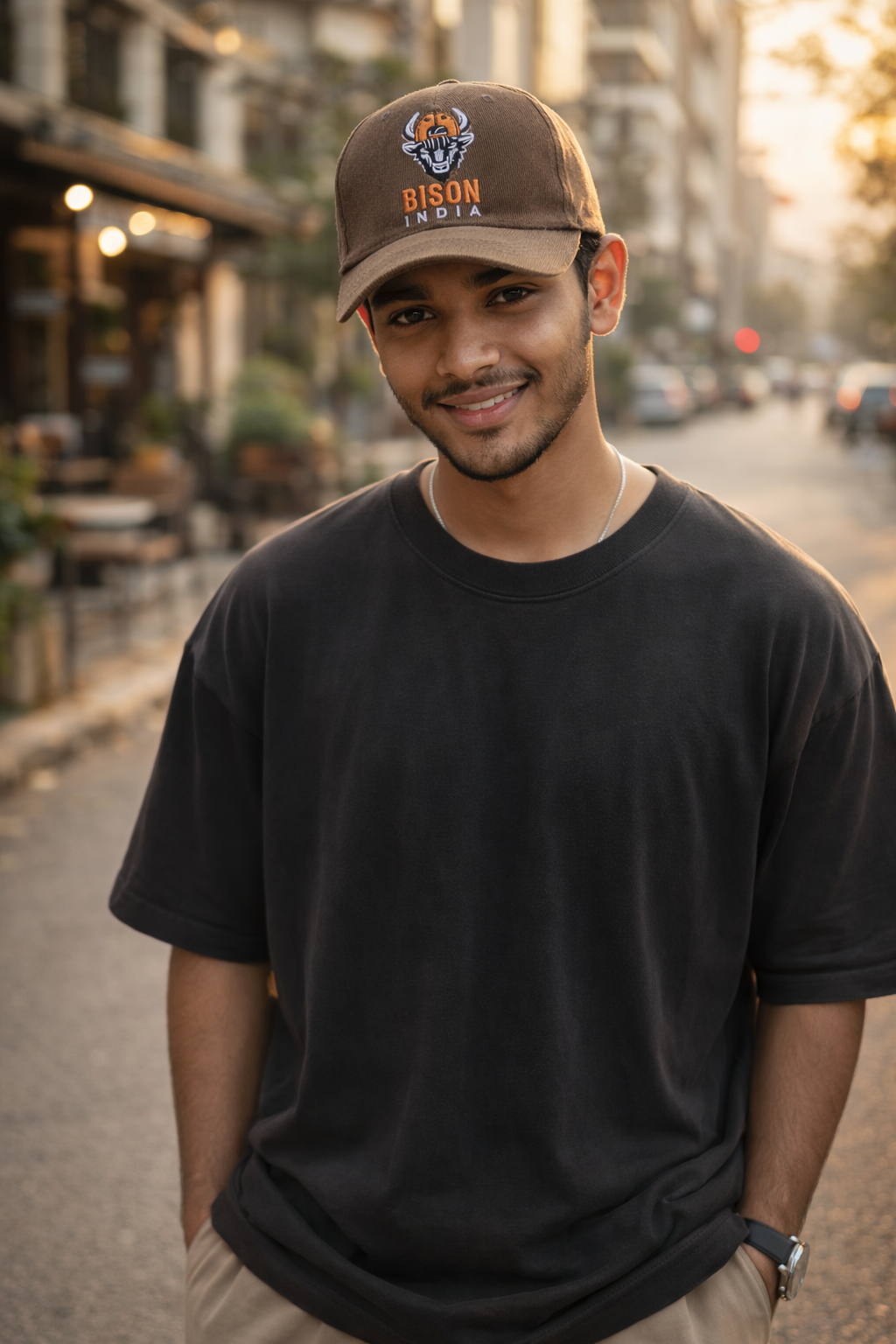 Casual Unisex caps corduroy